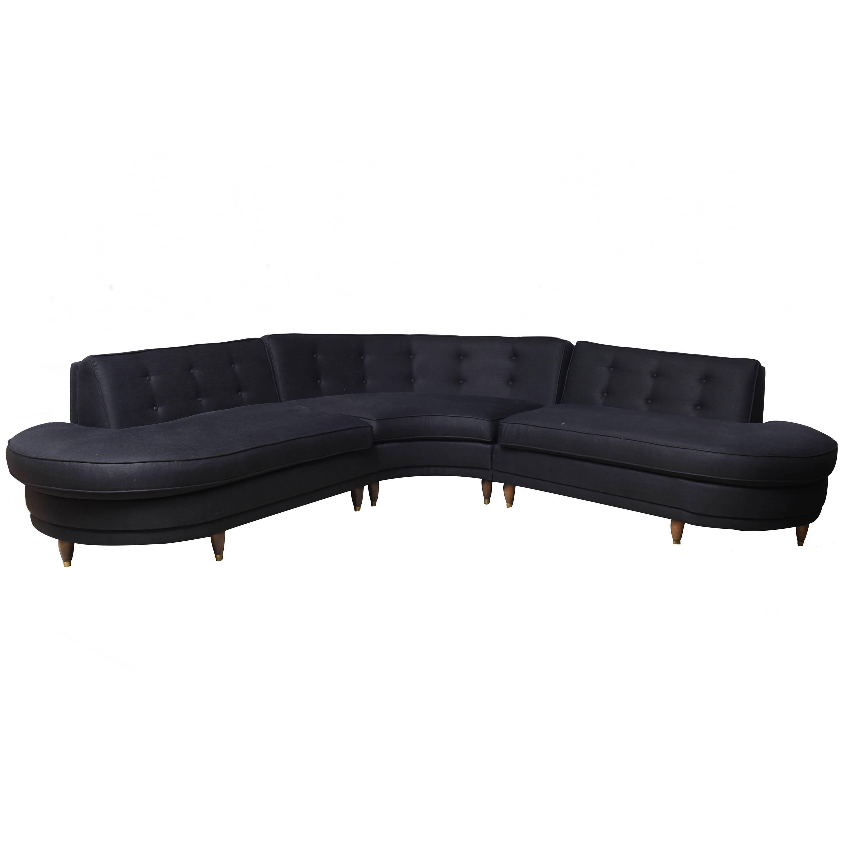 Harvey Probber Three Decomposable Pieces Sofa For Sale