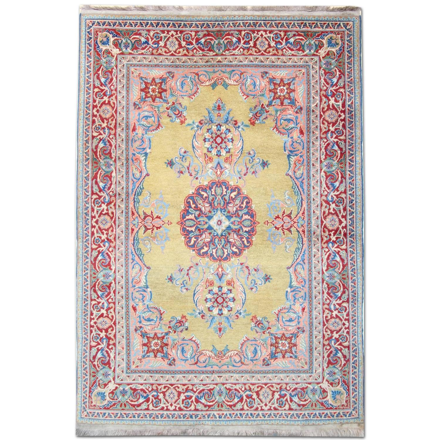 Antique Persian Tabriz Rug For Sale at 1stdibs