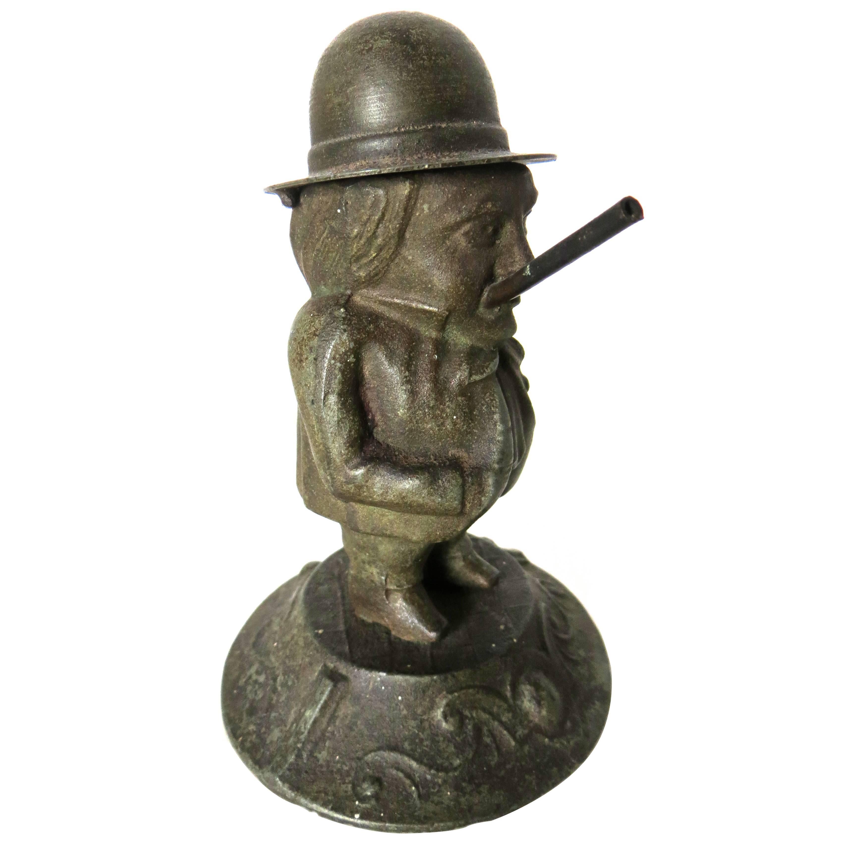 Small American Figural Cigar Lighter, circa 1880s