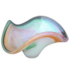 Pastel Triangle Murano Bowl