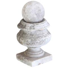 19th Century Marble Urn with Sphere