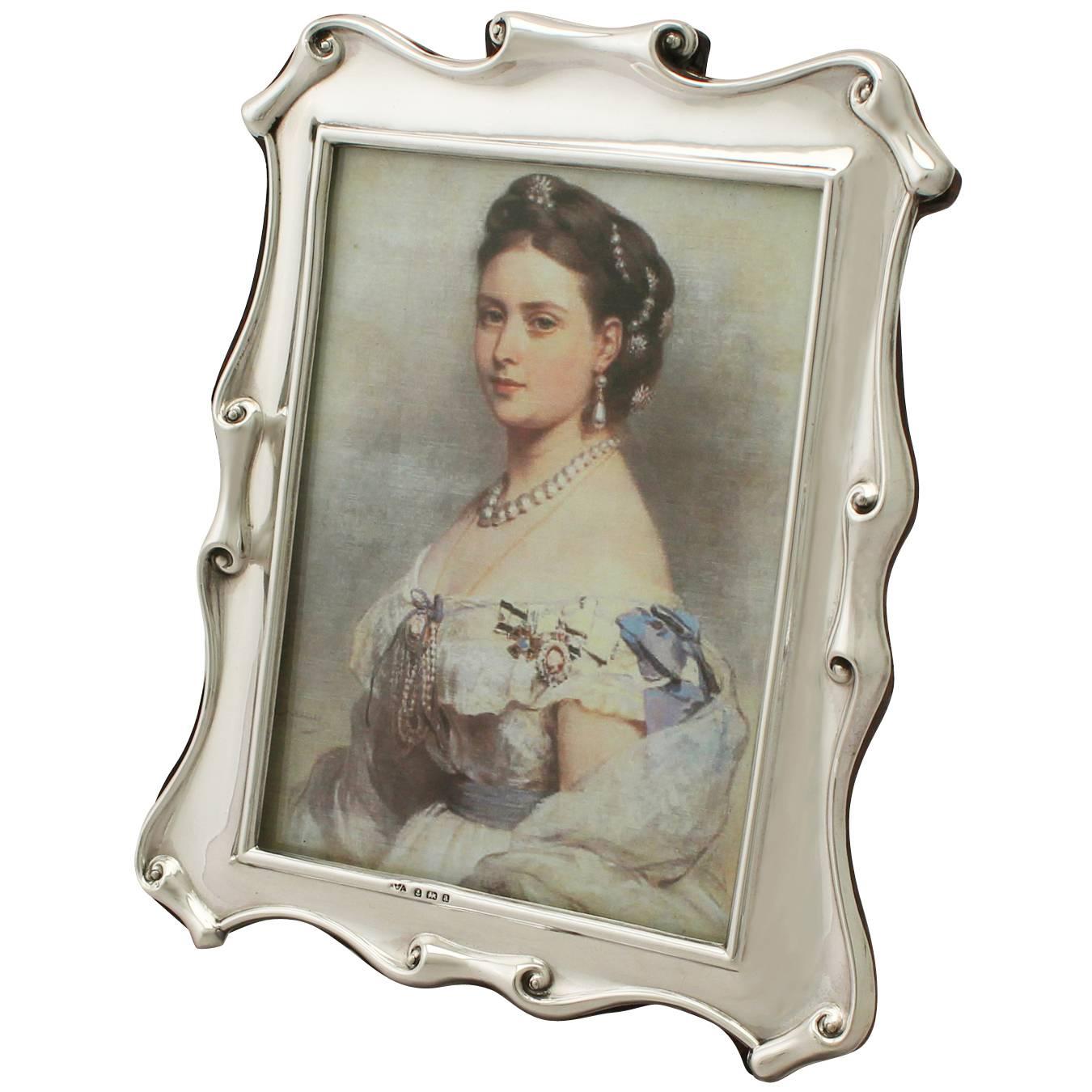 Sterling Silver Photograph Frame, Antique Victorian