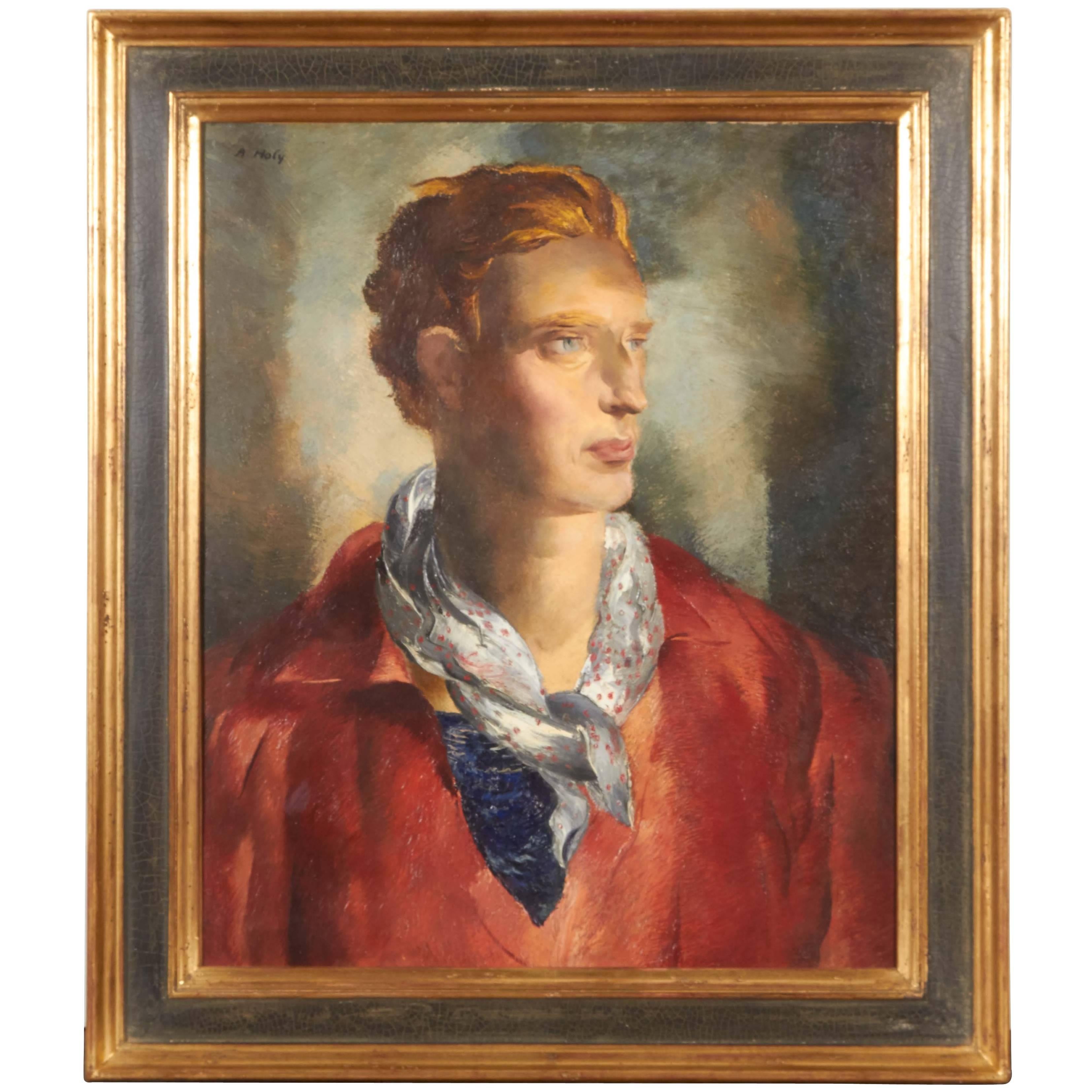 "Le Nordique" Portrait of Young Man For Sale