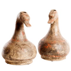 Paire de vases à canard Han Duck