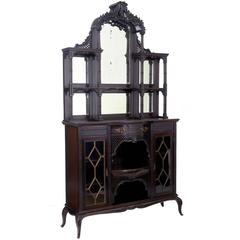 Early 20th Century Edwardian Chinese Chippendale Mahogany Cabinet 10