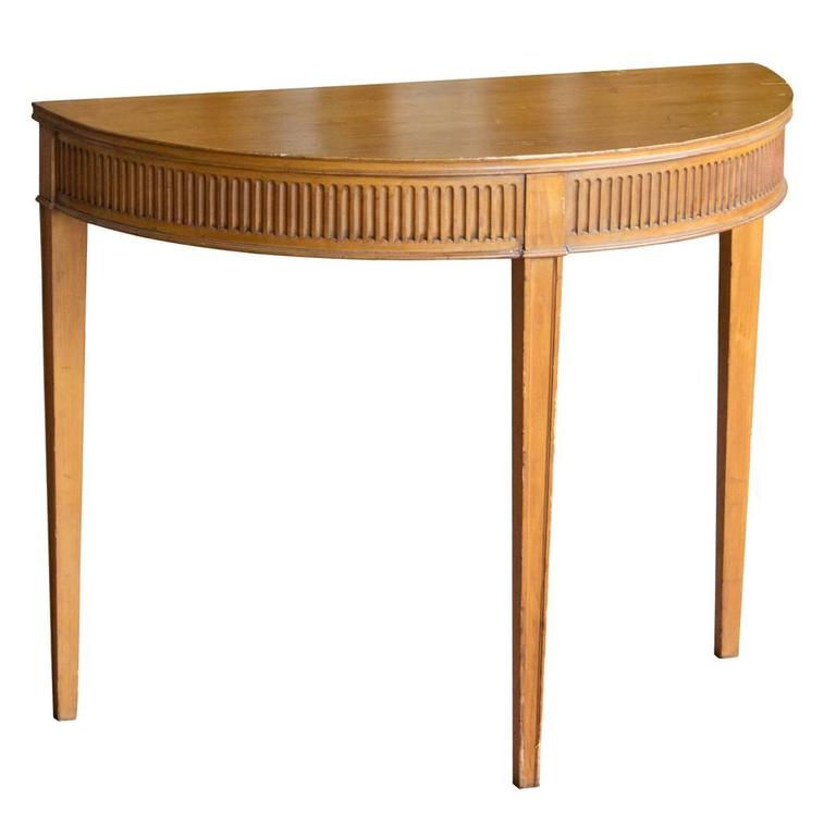 Vintage Demilune Table at 1stdibs
