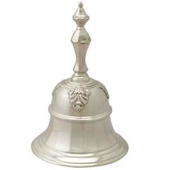 Sterling Silver Table Bell by William Comyns & Sons, Antique Victorian