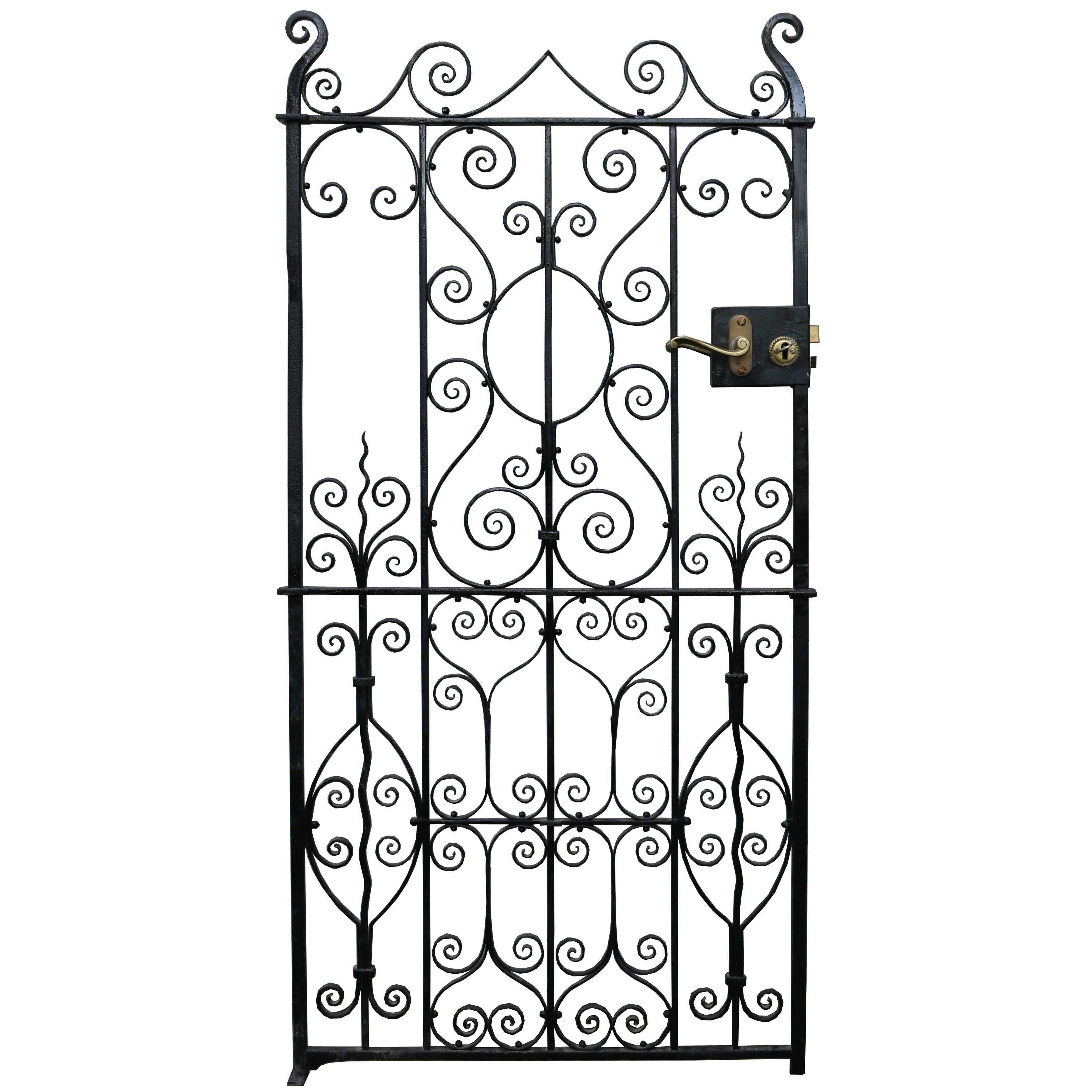 Antique Wrought Iron Side Gate