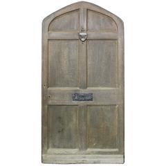 19th Century Arched Oak Front Door