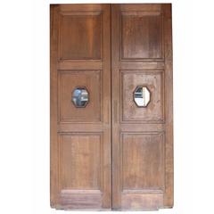 Pair of Oak Double Doors with Glazing, circa 1900 12