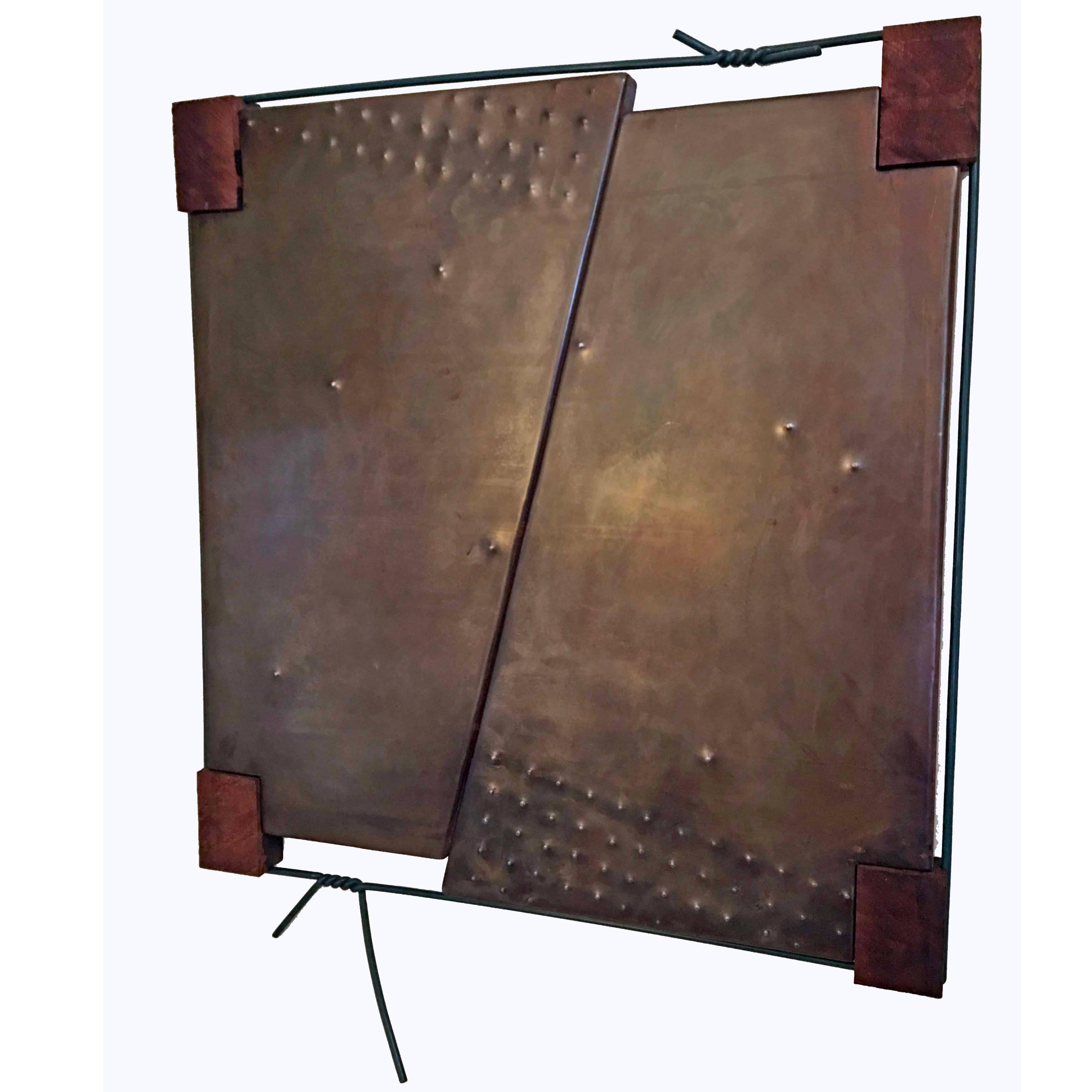 Peter Charles, 1980s Welded Metal Wall Hanging