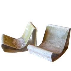 Pair of Willy Guhl Loop Chairs 4