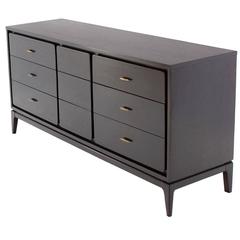 Mid-Century Modern Ebonized Five-Drawer Dresser 9