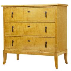 Vintage 20th Century Art Deco Birch Chest of Drawers