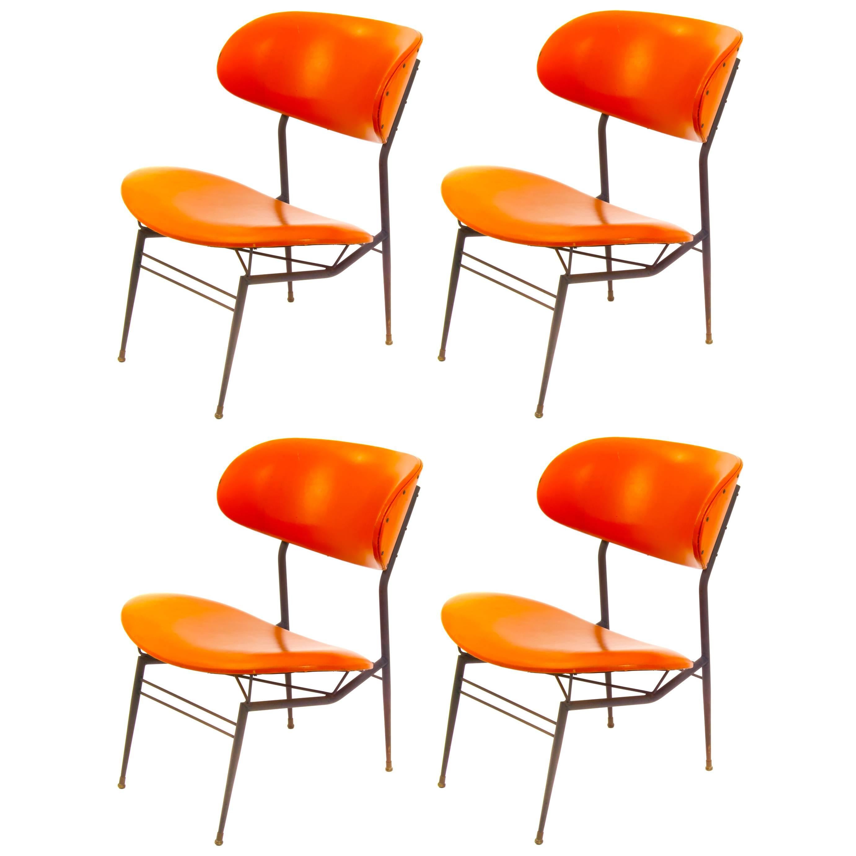 Four Chairs attr. Gastone Rinaldi für RIMA. Italy 1970s
