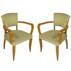 Pair of 1940s French Bridge Chairs