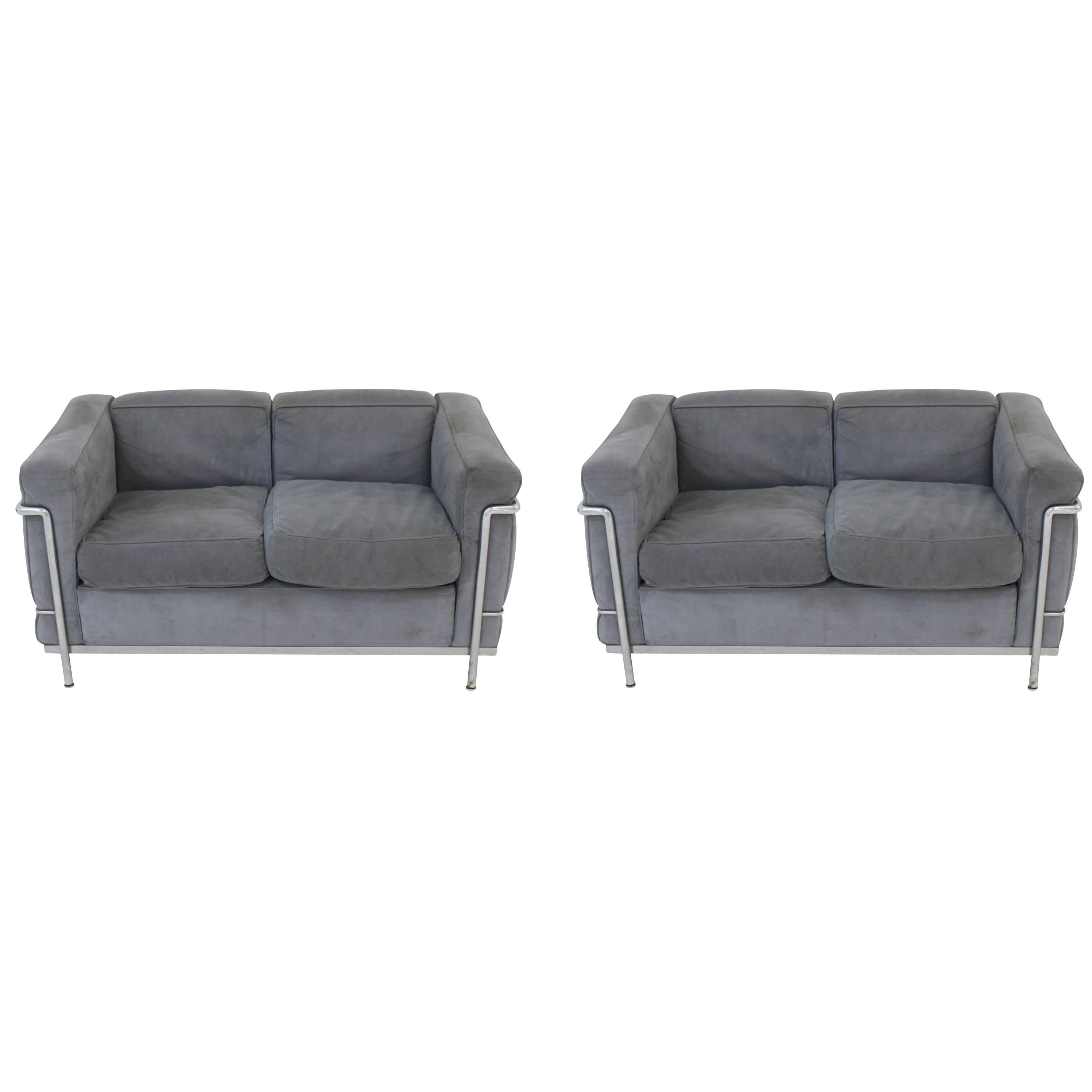 Le Corbusier for Cassina Pair of Sofas For Sale