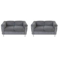 Le Corbusier for Cassina Pair of Sofas
