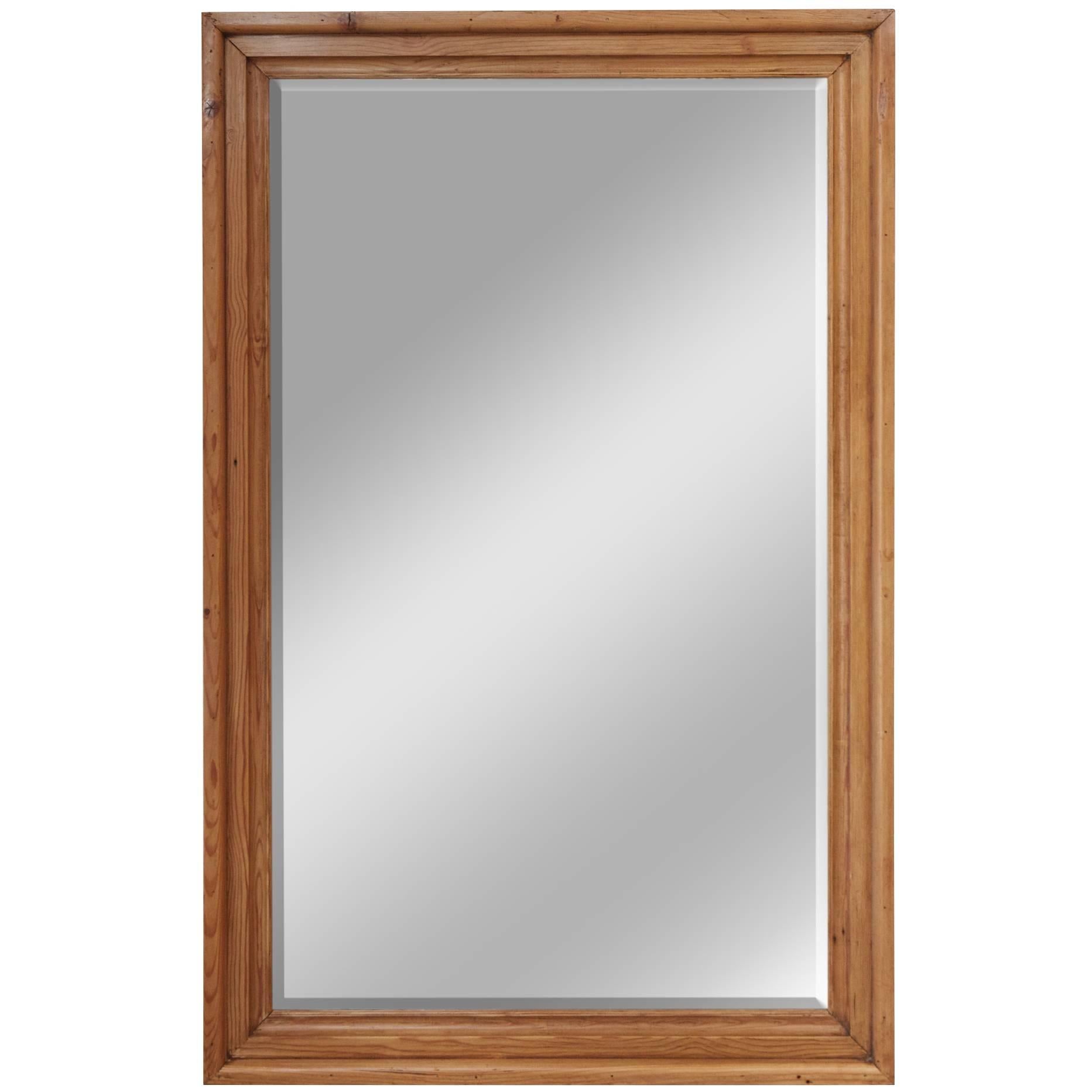 Large English Pine Frame with Mirror