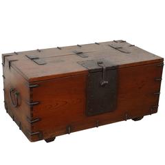 Antique 19th Century Japanese Trunk