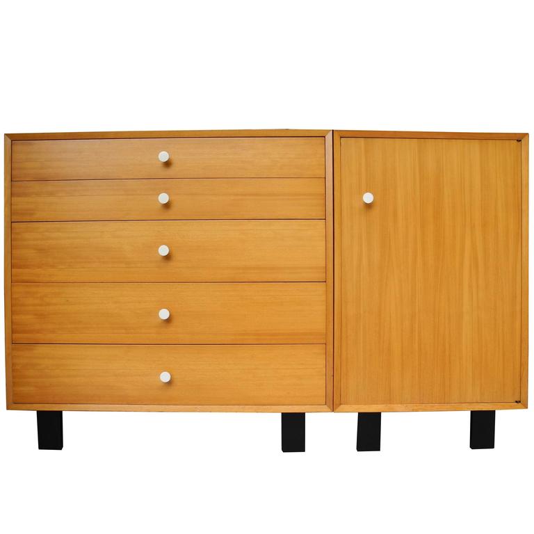 George Nelson Steel Frame Cabinet Pair 1952 Herman Miller At 1stdibs