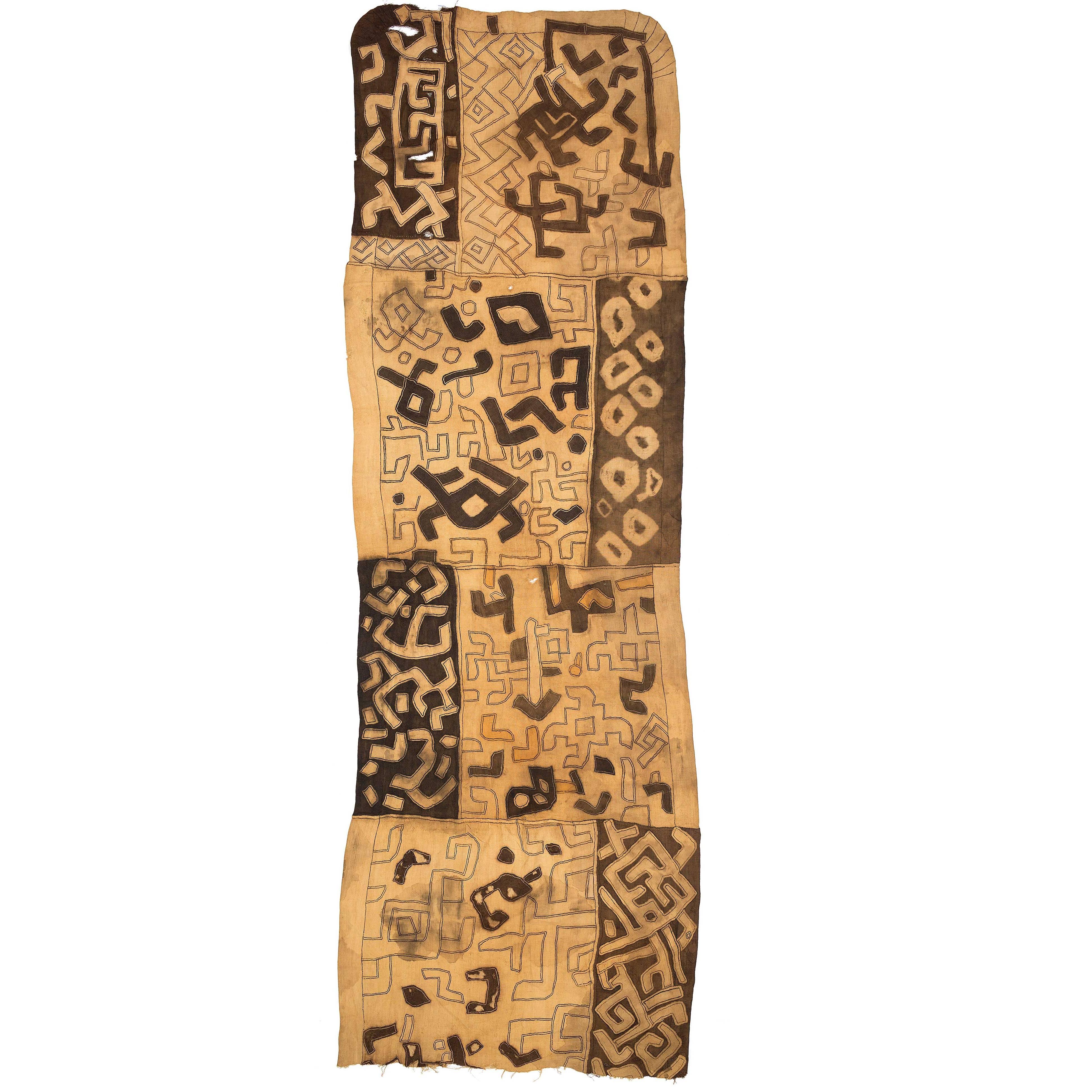 Tela de danza tribal africana kuba del Congo