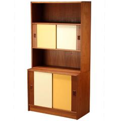 Vintage 1950 Scandinavian Modern Danish Lacquered Cabinet