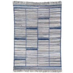 Tappeto di pezza svedese vintage con design Rya