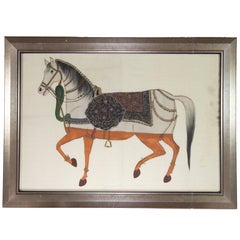 Mughal Style Painting on Silk