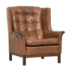 Used Arne Norell Easy Chair Produced by Arne Norell AB in Sweden