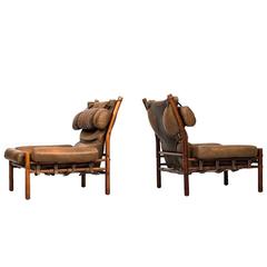 Arne Norell Easy Chairs Model Inca Produced by Arne Norell AB in Sweden 8