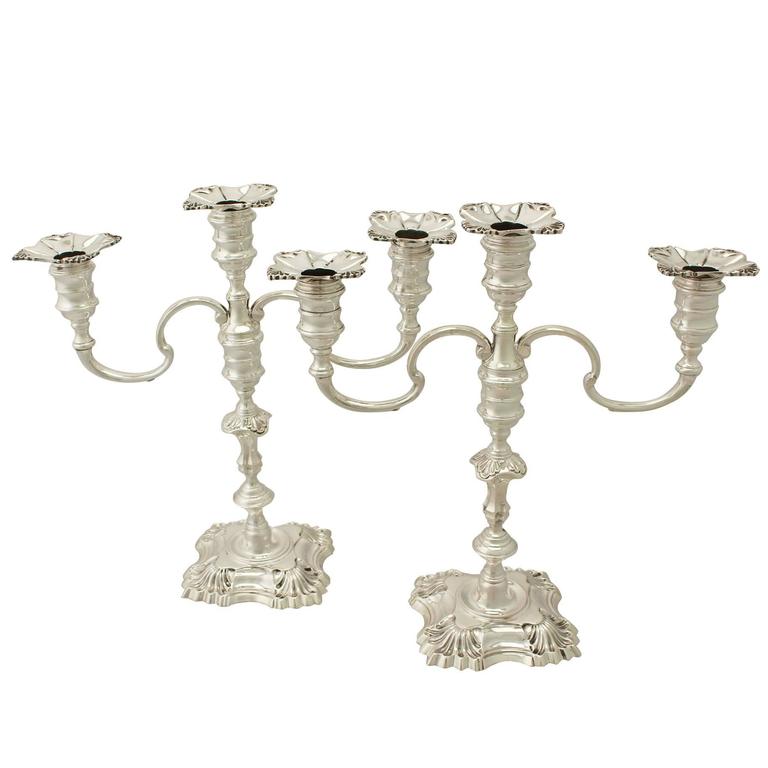 Sterling Silver ThreeLight Candelabra/Centerpiece, Vintage Elizabeth