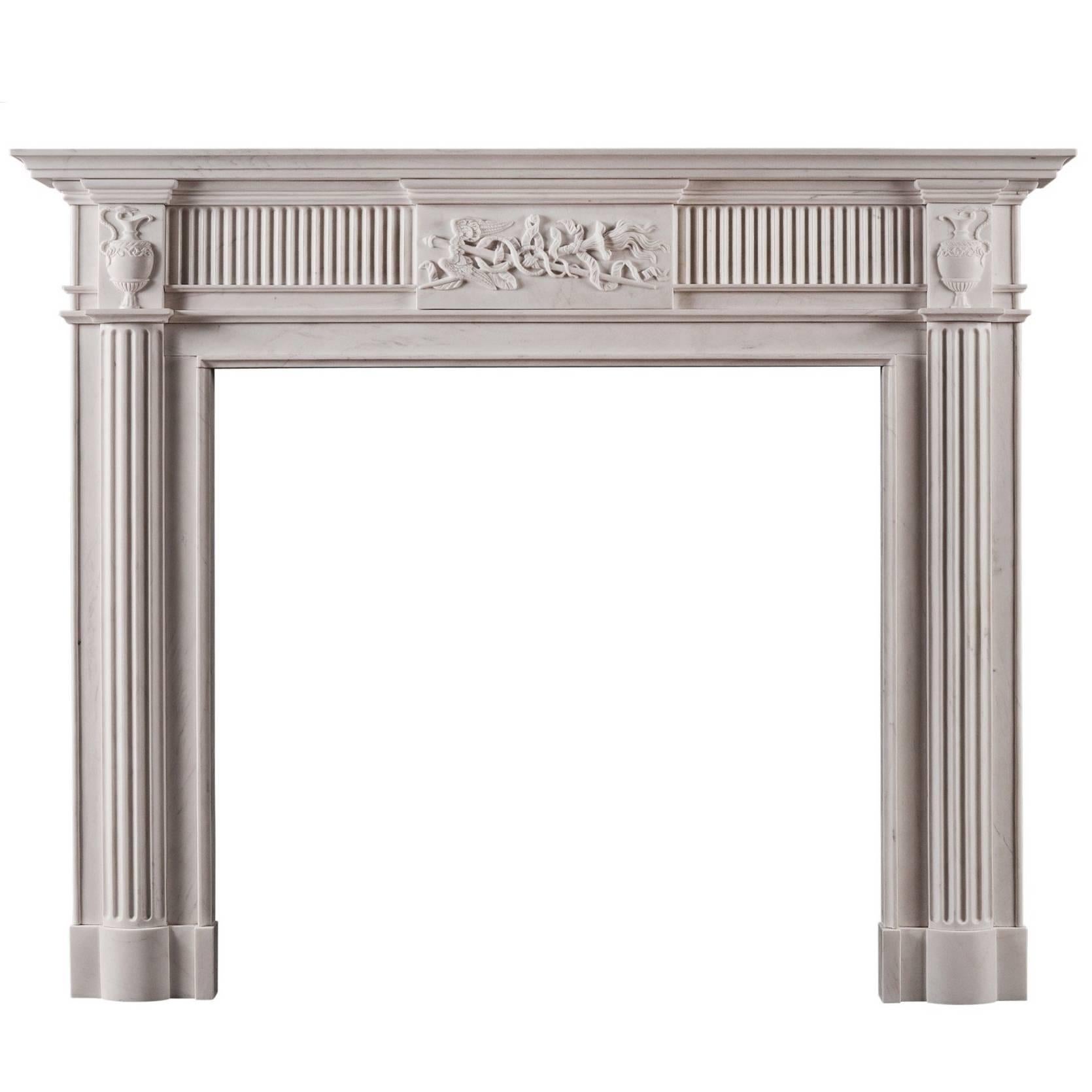 English Fireplace in the Georgian Style For Sale