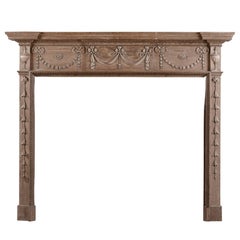 Carved Pine Fireplace in the Georgian Style
