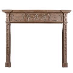 Carved Pine Fireplace in the Georgian Style 5