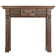 English Wood Fireplace in the Georgian Style 7