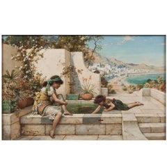 19th Century Painting 'Summer Reflections' by William Stephen Coleman