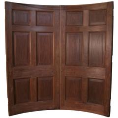 Pair of Superb Quality Curved Antique Mahogany Doors 12