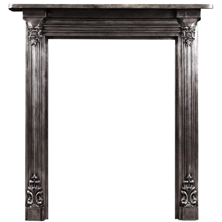 Polished Cast Iron Fireplace At 1stdibs