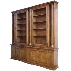 Substantial and Well-Appointed English Bookcase or China Cabinet