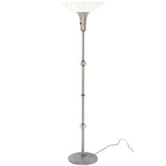 Twisted Glass Pole Floor Lamp