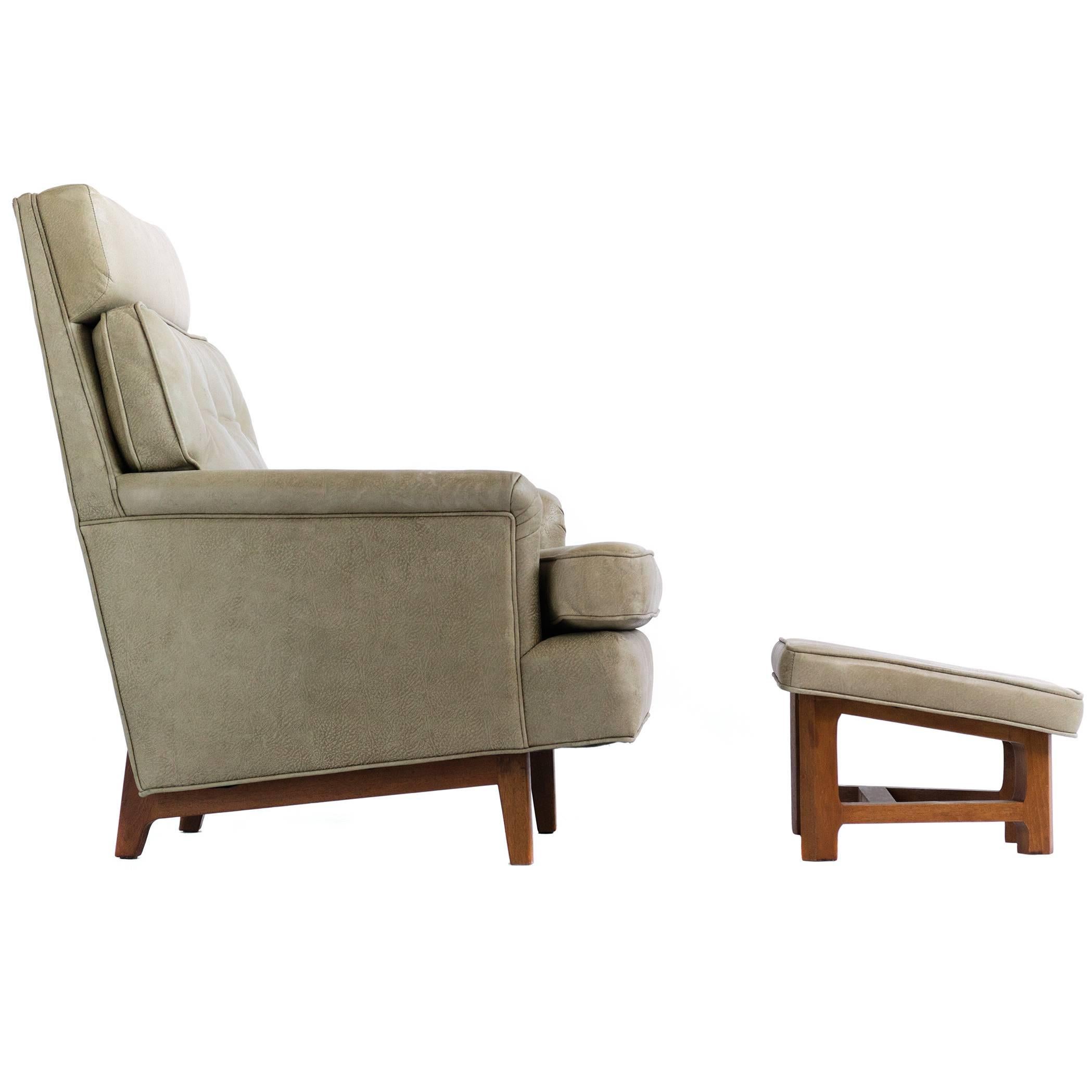 Edward Wormley Lounge Chair and Ottoman
