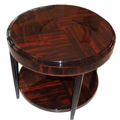 Macassar Sidetable with Fluted Legs