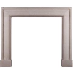 English Moulded Bolection Fireplace in Portland Stone 12
