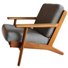 1950s Hans J Wegner, GE290 Oak 'Plank' Chair