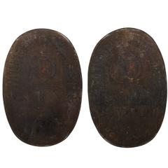 Vintage A Pair of French Candy Shop Signs