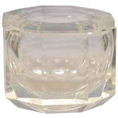 Octagonal Lucite Ice Bucket, Mid-Century