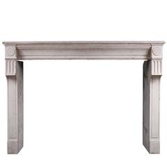 Rustic 18th Century French Louis XVI Limestone Fireplace 10