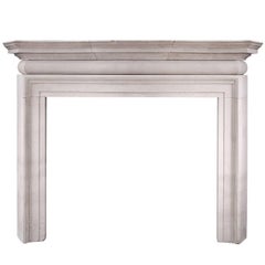 Used Large and Imposing English Portland Stone Fireplace