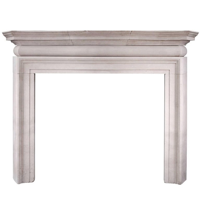 English portland stone fireplace, ca. 1900, offered by Thornhill Galleries
